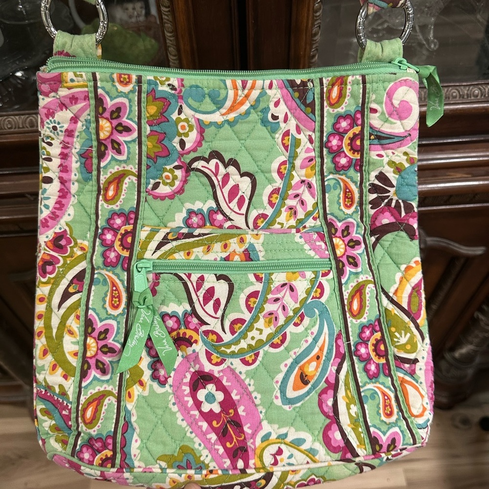Vera Bradley Floral Quilted Shoulder Crossbody Bag EUC